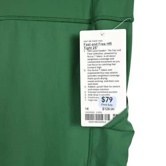 Lululemon Fast and Free HR Tight, size 14, NWT - Picture 3 of 8